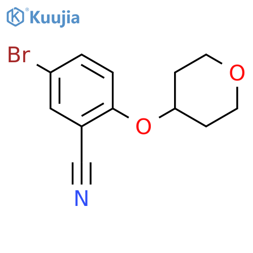 5-Bromo-2-(Tetrahydro-2h-Pyran-4-Yloxy)Benzonitrile structure