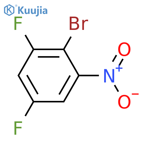 2-Bromo-1,5-difluoro-3-nitrobenzene structure