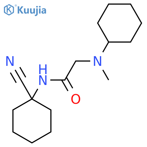 N-(1-cyanocyclohexyl)-2-cyclohexyl(methyl)aminoacetamide structure