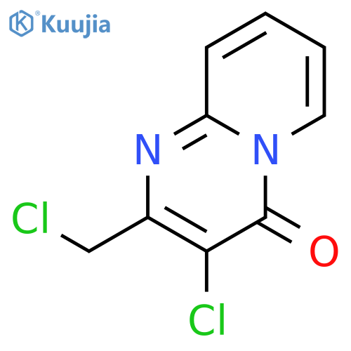 4H-Pyrido[1,2-a]pyrimidin-4-one, 3-chloro-2-(chloromethyl)- structure