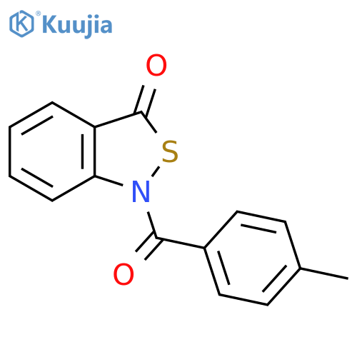 1-(4-methylbenzoyl)-1,3-dihydro-2,1-benzothiazol-3-one structure