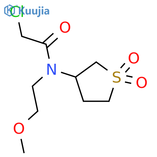 2-chloro-N-(1,1-dioxo-1λ?-thiolan-3-yl)-N-(2-methoxyethyl)acetamide structure