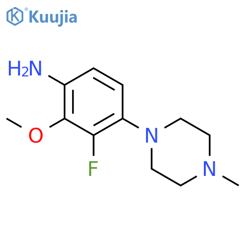 3-fluoro-2-methoxy-4-(4-methyl-1-piperazinyl)-Benzenamine structure