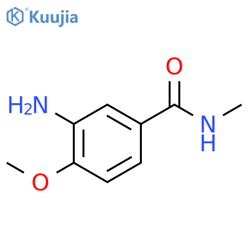 3-amino-4-methoxy-N-methylbenzamide Hydrochloride structure