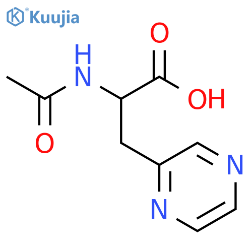 2-acetamido-3-(pyrazin-2-yl)propanoic acid structure