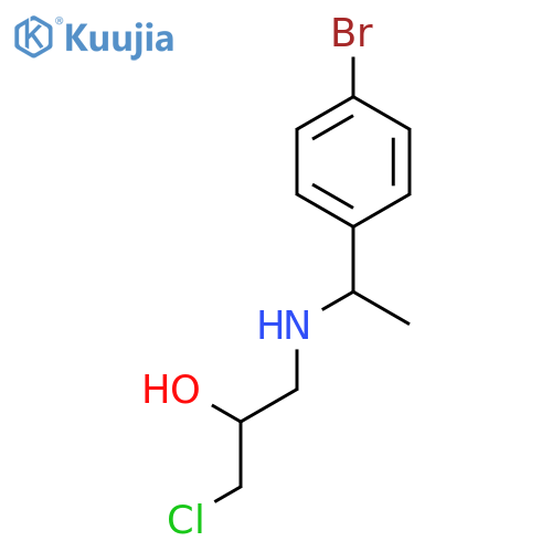 2-Propanol, 1-[[1-(4-bromophenyl)ethyl]amino]-3-chloro- structure
