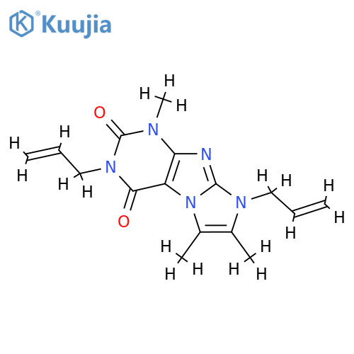 1,6,7-trimethyl-3,8-bis(prop-2-en-1-yl)-1H,2H,3H,4H,8H-imidazo1,2-gpurine-2,4-dione structure
