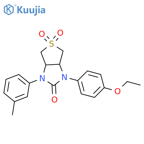 1-(4-ethoxyphenyl)-3-(3-methylphenyl)-hexahydro-1H-5lambda6-thieno3,4-dimidazole-2,5,5-trione structure