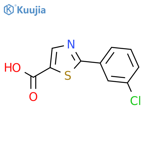 2-(3-Chlorophenyl)-1,3-thiazole-5-carboxylic acid structure