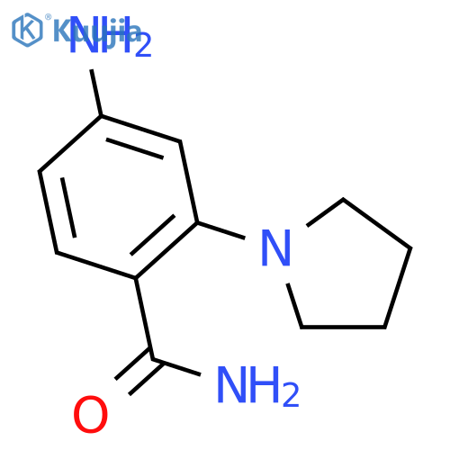 4-amino-2-(1-pyrrolidinyl)benzamide structure
