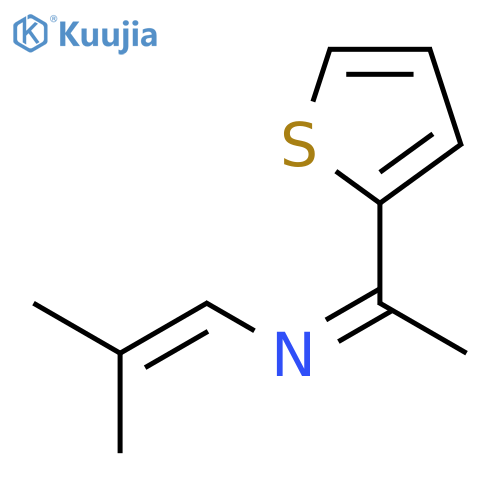 1-Propen-1-amine, 2-methyl-N-[1-(2-thienyl)ethylidene]-, (Z)- structure