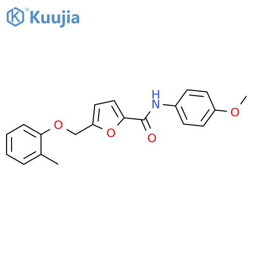 N-(4-methoxyphenyl)-5-(2-methylphenoxy)methylfuran-2-carboxamide structure