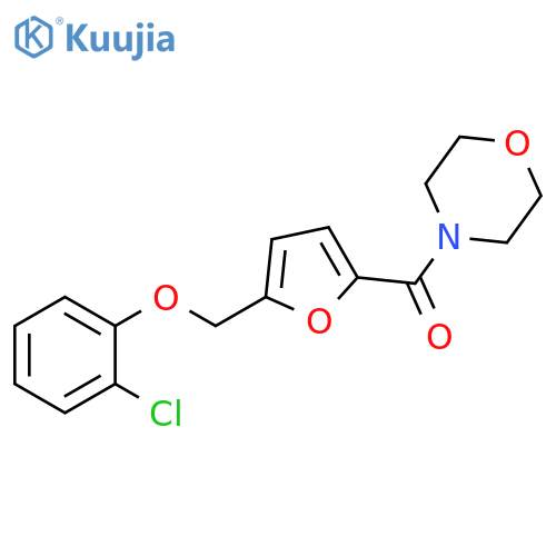 4-{5-(2-chlorophenoxy)methylfuran-2-carbonyl}morpholine structure