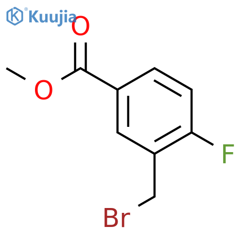 methyl 3-(bromomethyl)-4-fluorobenzoate structure