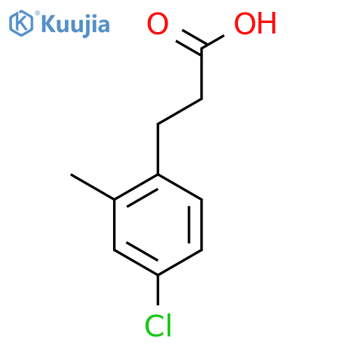 3-(4-Chloro-2-methylphenyl)propanoic acid structure