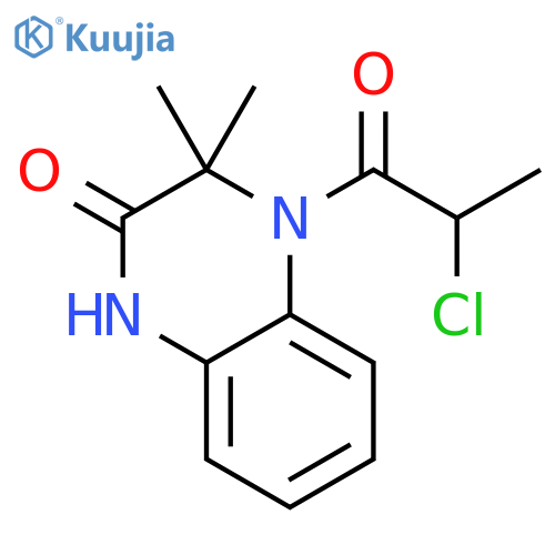 4-(2-Chloropropanoyl)-3,3-dimethyl-1,2,3,4-tetrahydroquinoxalin-2-one structure