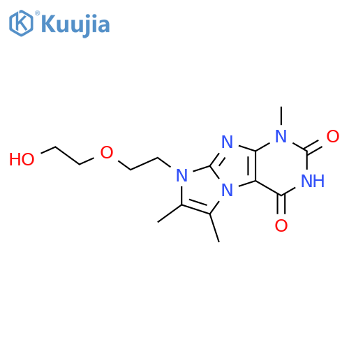 6-[2-(2-hydroxyethoxy)ethyl]-4,7,8-trimethylpurino[7,8-a]imidazole-1,3-dione structure