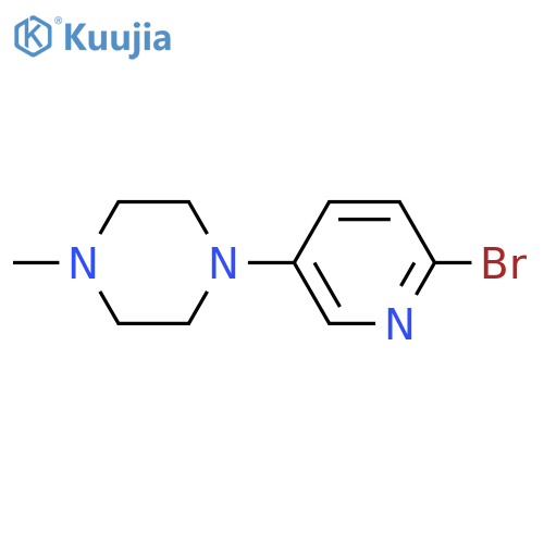 1-(6-Bromo-3-pyridinyl)-4-methylpiperazine structure
