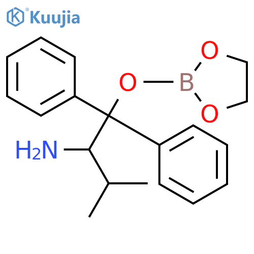 (S)-1-((1,3,2-Dioxaborolan-2-yl)oxy)-3-methyl-1,1-diphenylbutan-2-amine structure