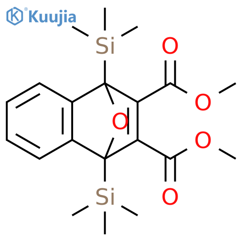 1,4-Epoxynaphthalene-2,3-dicarboxylic acid, 1,4-dihydro-1,4-bis(trimethylsilyl)-, 2,3-dimethyl ester structure