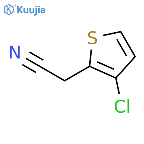 2-(3-chlorothiophen-2-yl)acetonitrile structure