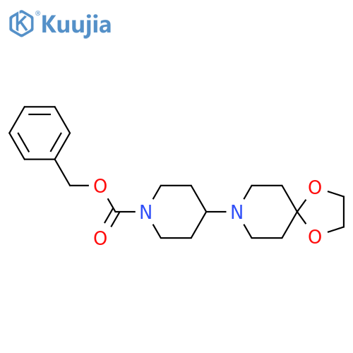 1-N-Cbz-4-(1,4-dioxa-8-azaspiro[4.5]dec-8-yl)piperidine structure