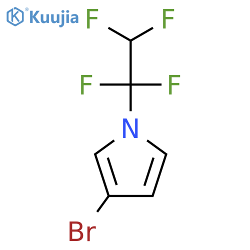 1H-PYRROLE, 3-BROMO-1-(1,1,2,2-TETRAFLUOROETHYL)- structure