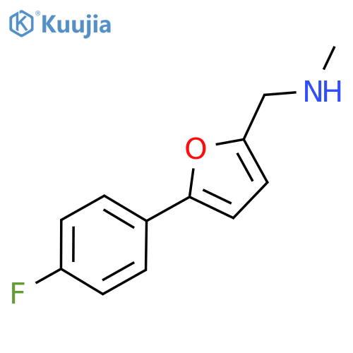 1-(5-(4-FLUOROPHENYL)-2-FURYL)-N-METHYLMETHANAMINE structure