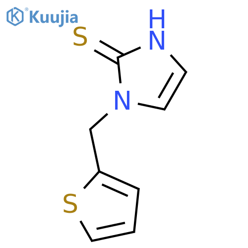 1-(thiophen-2-yl)methyl-1H-imidazole-2-thiol structure