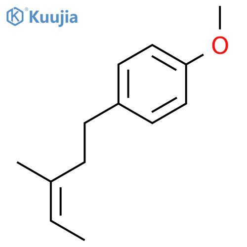 BENZENE, 1-METHOXY-4-[(3Z)-3-METHYL-3-PENTENYL]- structure