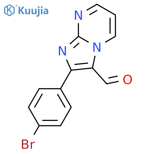 2-(4-Bromophenyl)imidazo1,2-apyrimidine-3-carbaldehyde structure