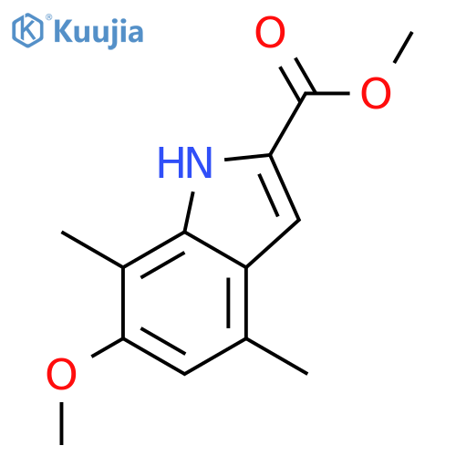 Methyl 6-methoxy-4,7-dimethyl-1h-indole-2-carboxylate structure
