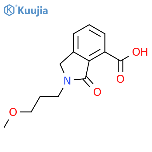 2-(3-Methoxy-propyl)-3-oxo-2,3-dihydro-1H-isoindole-4-carboxylic acid structure