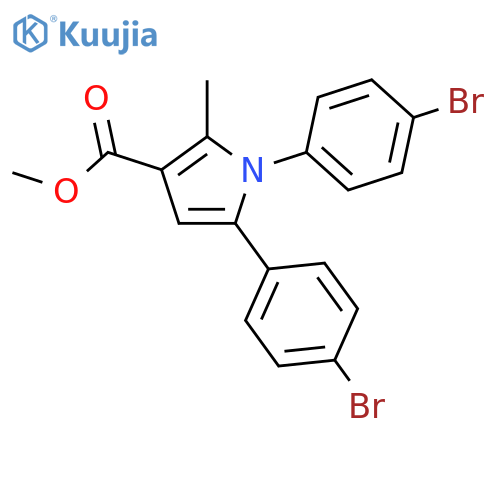 Methyl 1,5-bis(4-bromophenyl)-2-methyl-1h-pyrrole-3-carboxylate structure