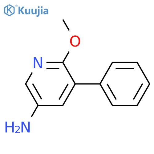 6-Methoxy-5-phenyl-3-pyridinamine structure