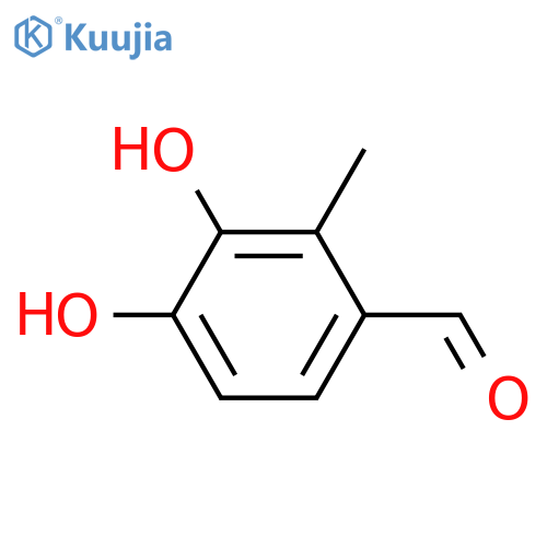 Benzaldehyde, 3,4-dihydroxy-2-methyl- structure
