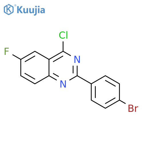 2-(4-Bromophenyl)-4-chloro-6-fluoroquinazoline structure