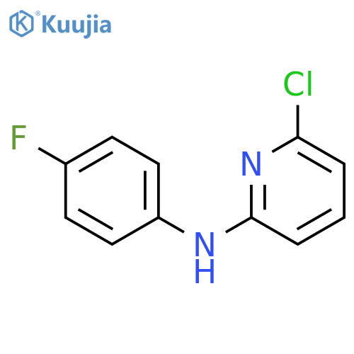 2-PYRIDINAMINE, 6-CHLORO-N-(4-FLUOROPHENYL)- structure