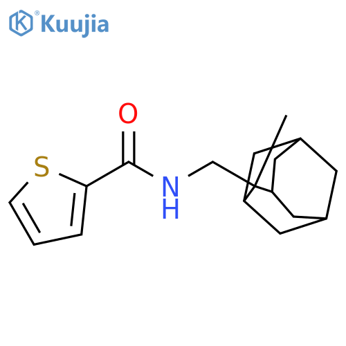 N-(2-methyladamantan-2-yl)methylthiophene-2-carboxamide structure