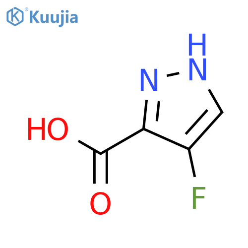 4-fluoro-1H-Pyrazole-3-carboxylic acid structure
