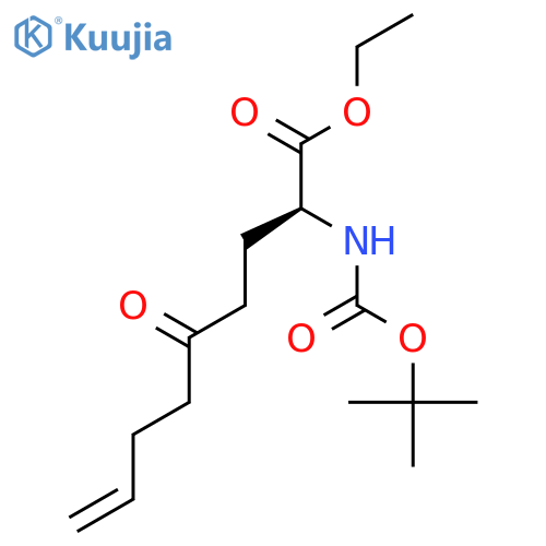 (2S)-2-(tert-Butoxy)carbonylamino-5-oxo-8-nonenoicacid ethylester structure