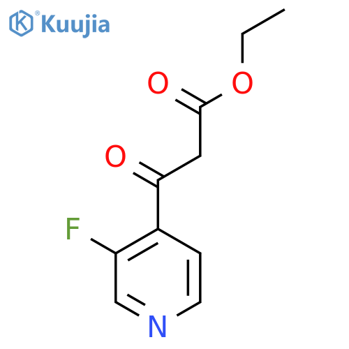 Ethyl 3-(3-fluoropyridin-4-yl)-3-oxopropanoate structure