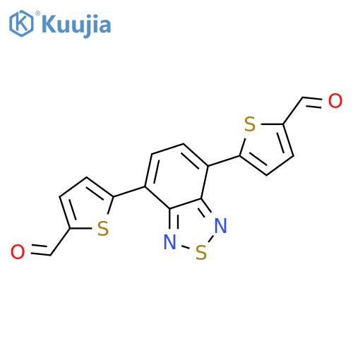 2-THIOPHENECARBOXALDEHYDE, 5,5'-(2,1,3-BENZOTHIADIAZOLE-4,7-DIYL)BIS- structure