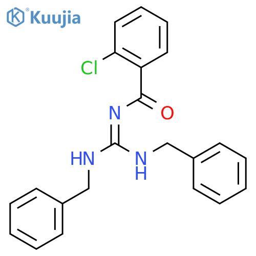Benzamide, N-[bis[(phenylmethyl)amino]methylene]-2-chloro- structure