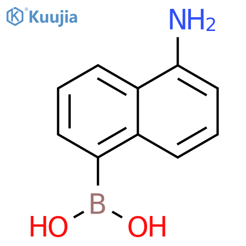 Boronic acid,B-(5-amino-1-naphthalenyl)- structure