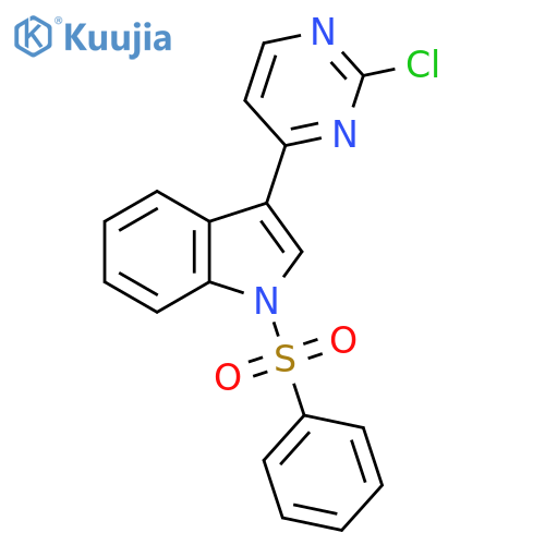3-(2-Chloro-4-pyrimidinyl)-1-(phenylsulfonyl)indole structure
