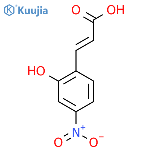 2-Hydroxy-4-nitrocinnamic acid structure