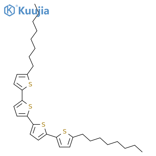 5,5'''-Di-n-octyl-2,2':5',2'':5'',2'''-quaterthiophene structure