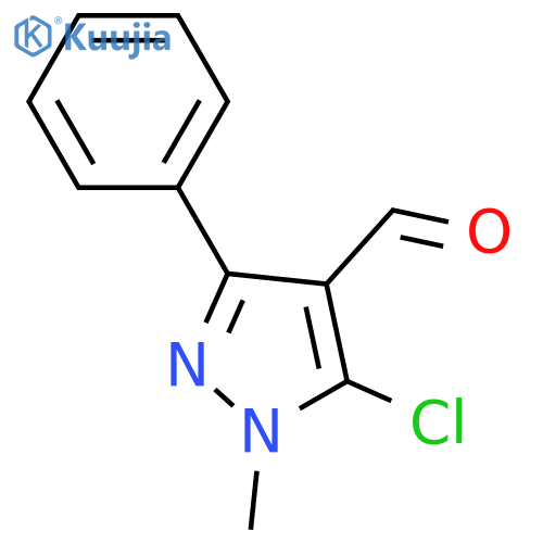 5-Chloro-1-methyl-3-phenyl-1H-pyrazole-4-carbaldehyde structure