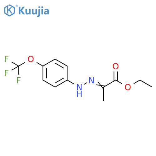 Ethyl 2-{[4-(trifluoromethoxy)phenyl]hydrazono}propanoate structure